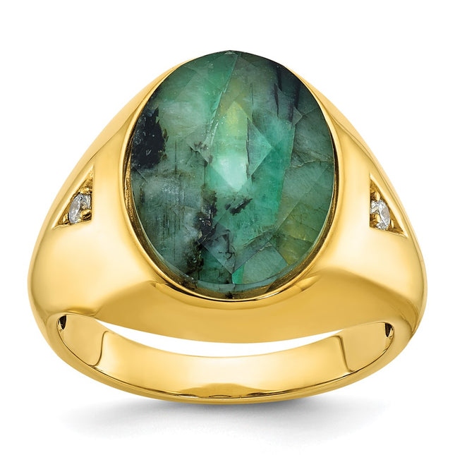 14k Yellow Gold Rings Style B52139 - Classique Jewelry Inc.