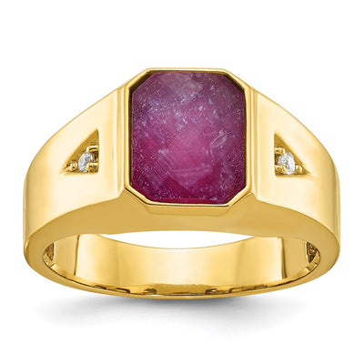 14K gold diamond ring