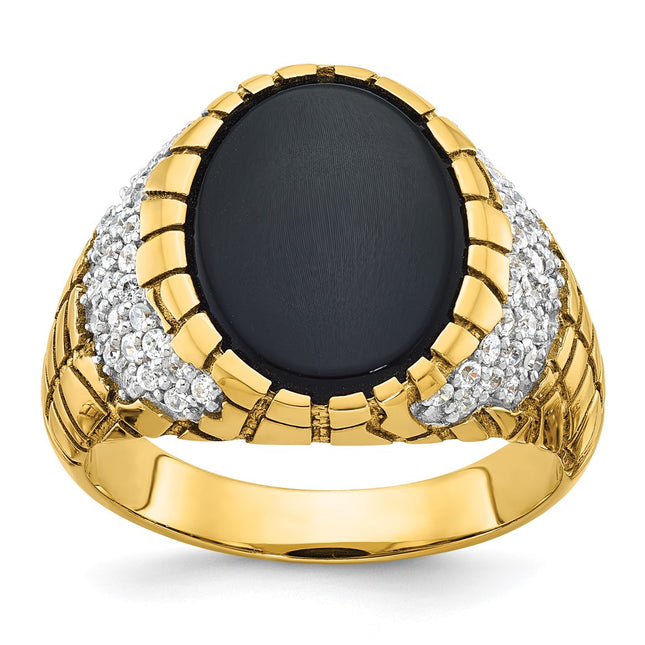 14k Yellow Gold Rings Style B52164 - Classique Jewelry Inc.