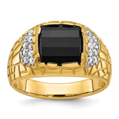 14K gold diamond ring