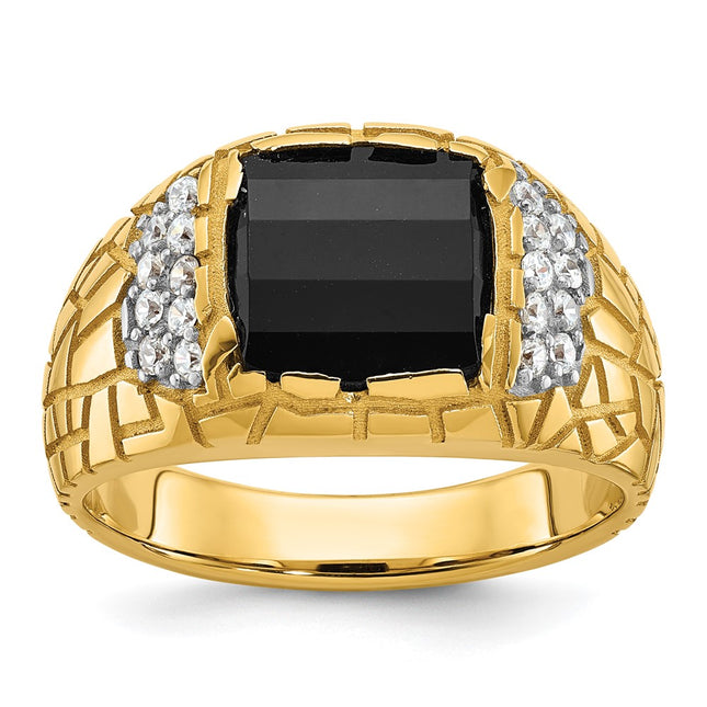 14k Yellow Gold Rings Style B52165 - Classique Jewelry Inc.