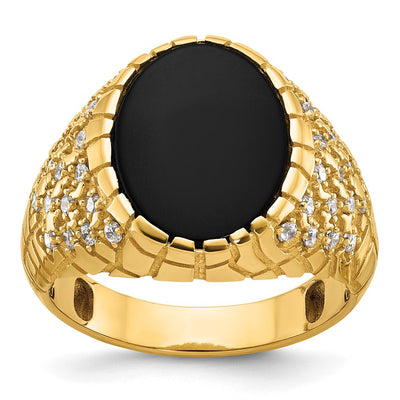 14K gold diamond ring