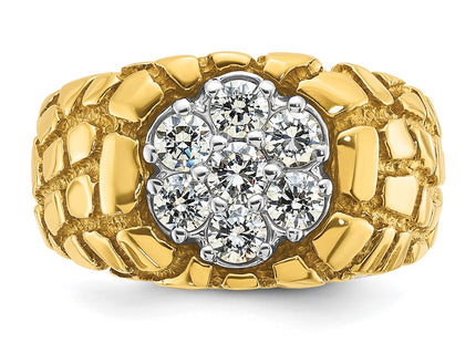 14k Two-tone Rings Style B55078 - Classique Jewelry Inc.