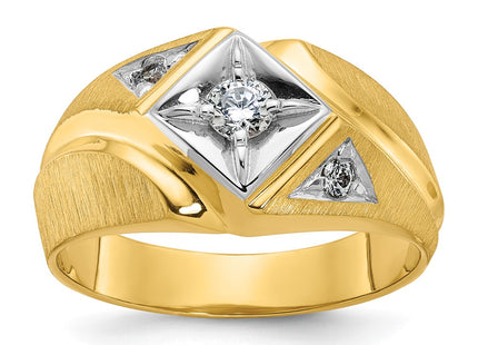14k Two-tone Rings Style B55223 - Classique Jewelry Inc.