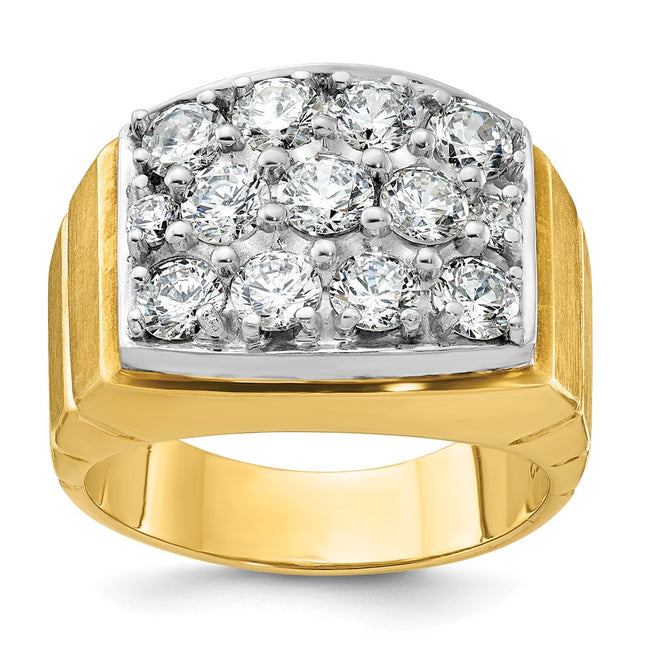 14k Two-tone Rings Style B55256 - Classique Jewelry Inc.