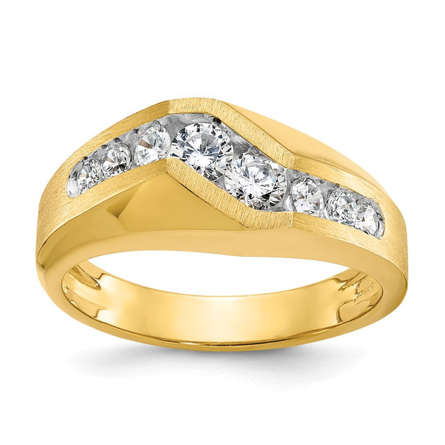 14k Yellow Gold Rings Style B55966 - Classique Jewelry Inc.