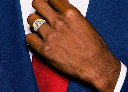 14k Two-tone Rings Style B56392 - Classique Jewelry Inc.