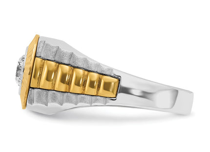 14k Two-tone Rings Style B56392 - Classique Jewelry Inc.