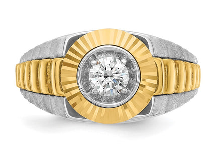 14k Two-tone Rings Style B56392 - Classique Jewelry Inc.