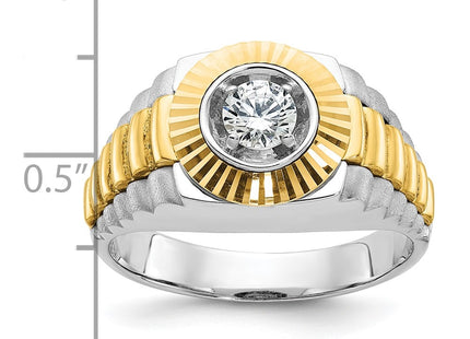 14k Two-tone Rings Style B56392 - Classique Jewelry Inc.