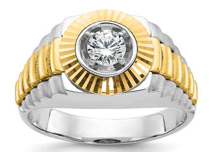 14k Two-tone Rings Style B56392 - Classique Jewelry Inc.