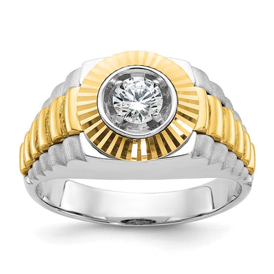 14K gold diamond ring