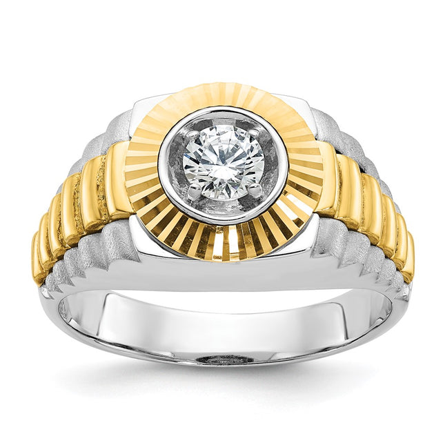 14k Two-tone Rings Style B56392 - Classique Jewelry Inc.