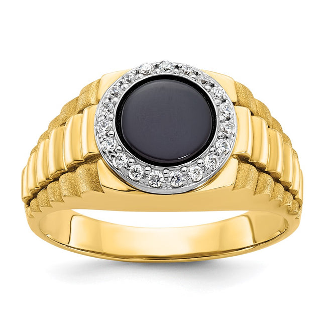 14k Two-tone Rings Style B56510 - Classique Jewelry Inc.