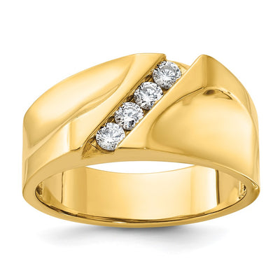 14K gold diamond ring