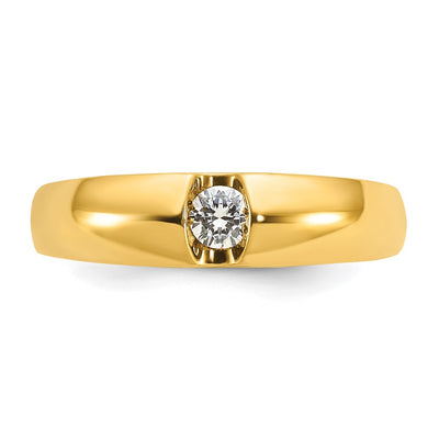 14K IBGoodman Men's 1/5 carat Diamond Complete Ring