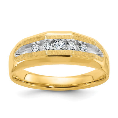 14K gold diamond ring