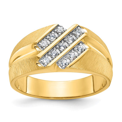 14K gold diamond ring