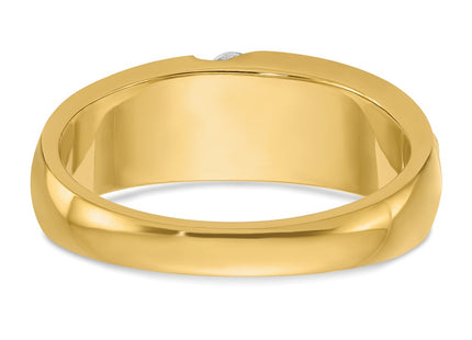 14k Yellow & Rhodium Rings Style B56699 - Classique Jewelry Inc.