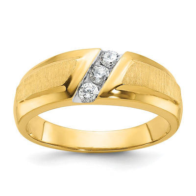 14K gold diamond ring