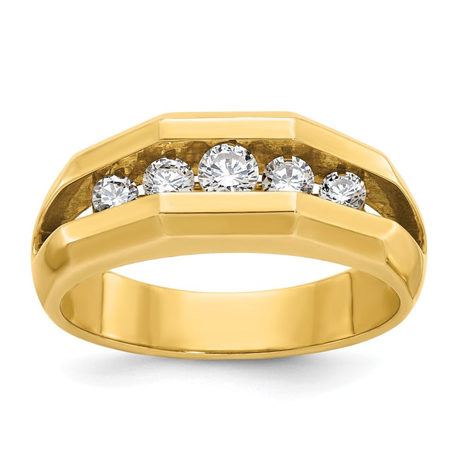 14k Yellow Gold Rings Style B56718 - Classique Jewelry Inc.