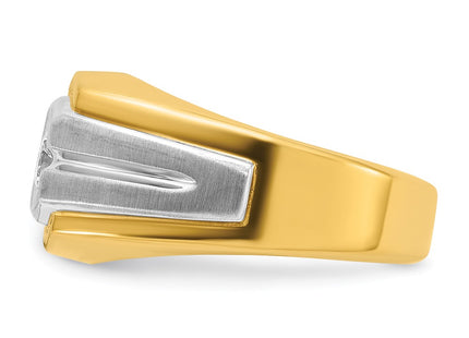 14k Two-tone Rings Style B56770 - Classique Jewelry Inc.