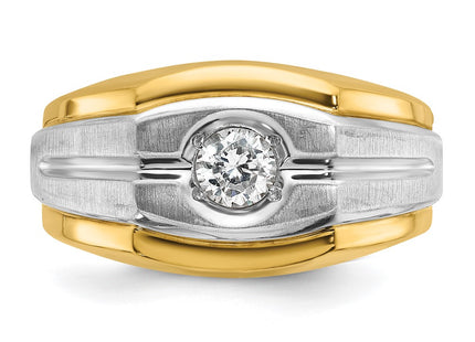 14k Two-tone Rings Style B56770 - Classique Jewelry Inc.