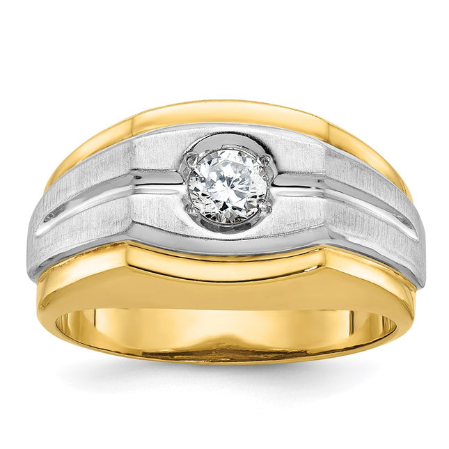 14k Two-tone Rings Style B56770 - Classique Jewelry Inc.