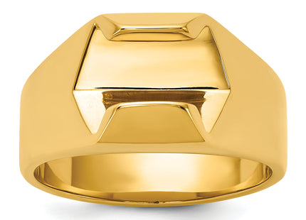 14k IBGoodman Men's Polished Diamond Ring Mounting