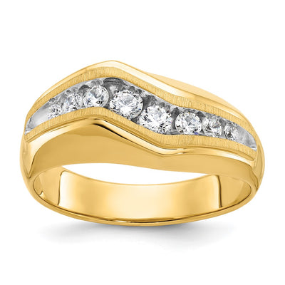 14K gold diamond ring