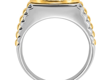 14k Two-tone Rings Style B56873 - Classique Jewelry Inc.