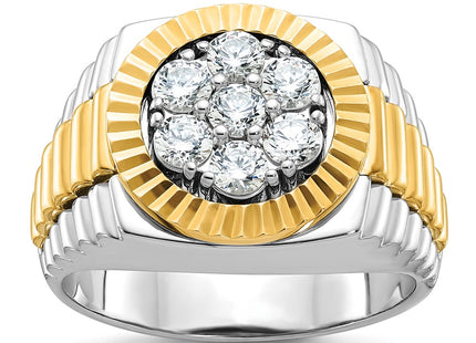 14k Two-tone Rings Style B56873 - Classique Jewelry Inc.
