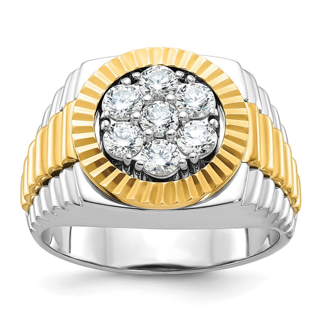 14k Two-tone Rings Style B56873 - Classique Jewelry Inc.