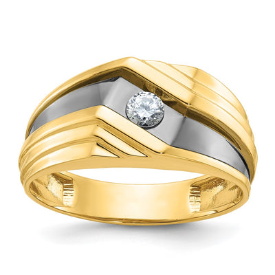 14K gold diamond ring