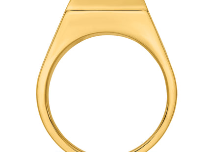 IBGoodman 14k Polished Diamond Center Men's Ring Mounting