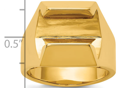 IBGoodman 14k Polished Diamond Center Men's Ring Mounting