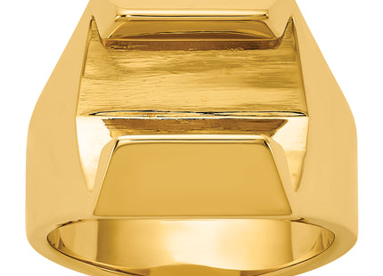 IBGoodman 14k Polished Diamond Center Men's Ring Mounting