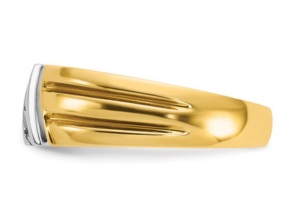 14k Two-tone Rings Style B56992 - Classique Jewelry Inc.
