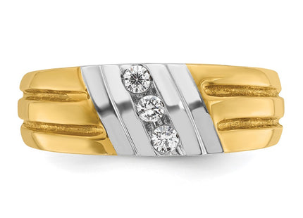 14k Two-tone Rings Style B56992 - Classique Jewelry Inc.