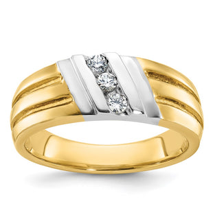14k Two-tone Rings Style B56992 - Classique Jewelry Inc.