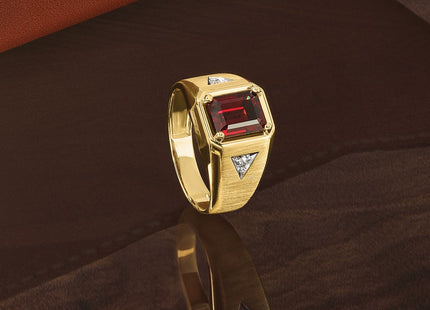 14k Yellow & Rhodium Rings Style B57492 - Classique Jewelry Inc.