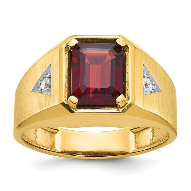 14k Yellow & Rhodium Rings Style B57492 - Classique Jewelry Inc.