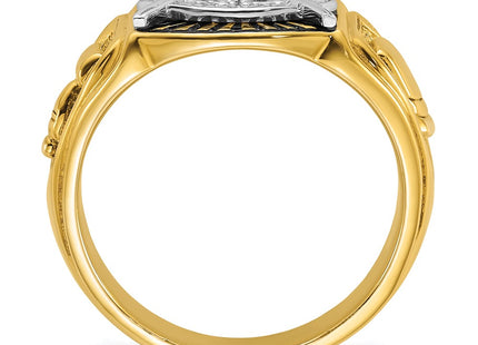 14k Two-tone Rings Style B57632 - Classique Jewelry Inc.