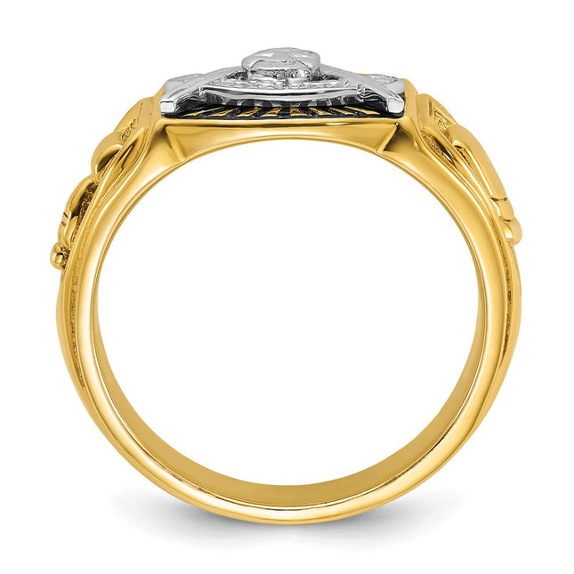 14k Two-tone Rings Style B57632 - Classique Jewelry Inc.