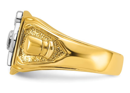 14k Two-tone Rings Style B57632 - Classique Jewelry Inc.