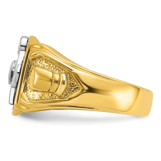 14K gold ring, further view