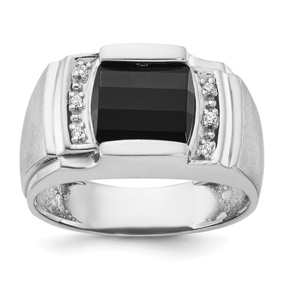 14K white gold diamond ring