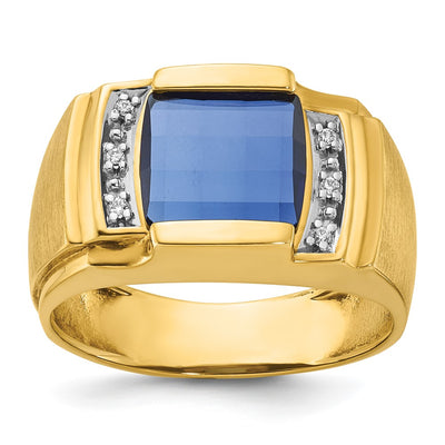 14K gold diamond ring
