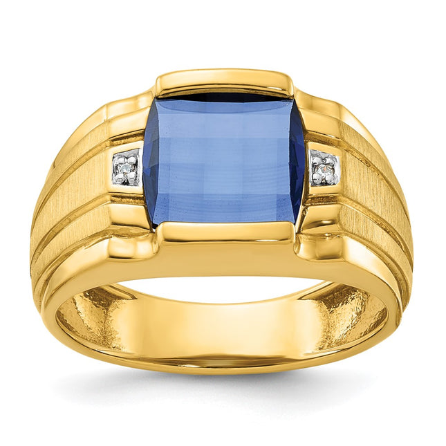 14k Yellow Gold Rings Style B57709 - Classique Jewelry Inc.