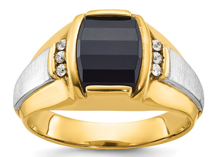 14k Two-tone Rings Style B57823 - Classique Jewelry Inc.